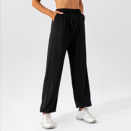 Fall Fashion Women's Loose Fit High Waisted Sports Pants for Dance Outdoor Activities and Casual Wear Versatile Straight Leg Comfort for Commuting