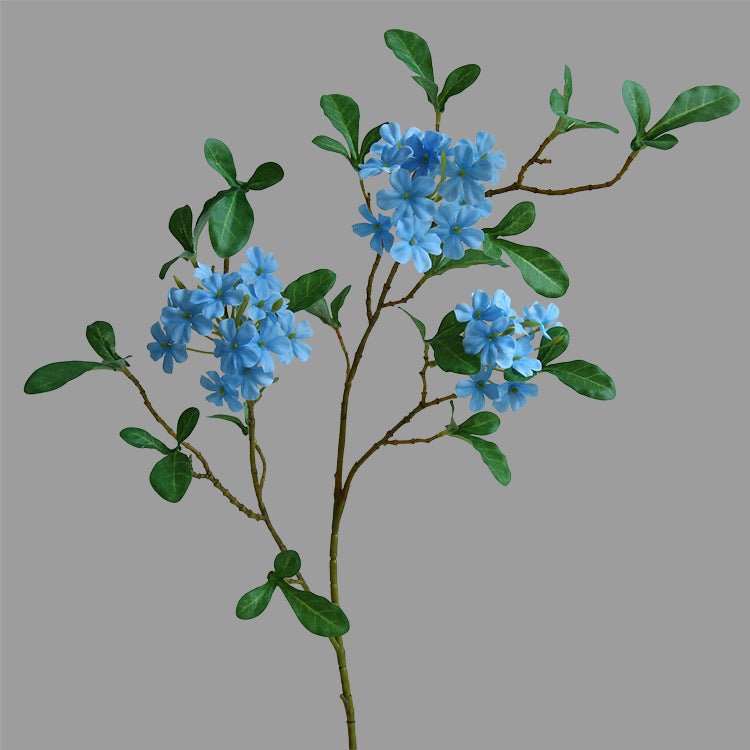 Elegant Blue Mist Artificial Flowers for Home Decor - Simple and Chic Wedding Decorations, Perfect Props for Photography