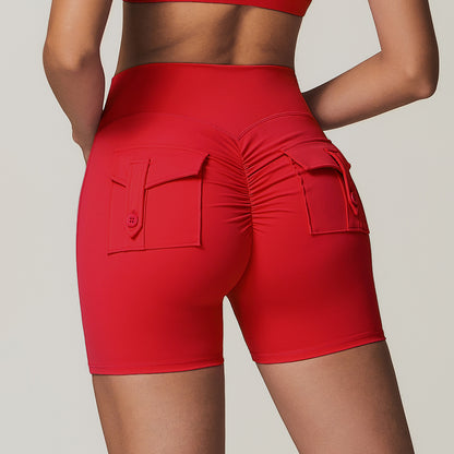 High Waisted Yoga Shorts with Pockets for Comfort and Support Butt Lifting Athletic Leggings 8882