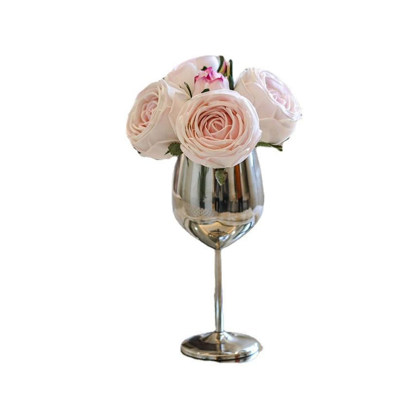 Luxurious Touch Realistic Faux Rose Flower Set for Home Décor - Moisture Preserving, Elegant Fake Roses for Wedding and Celebration Decoration