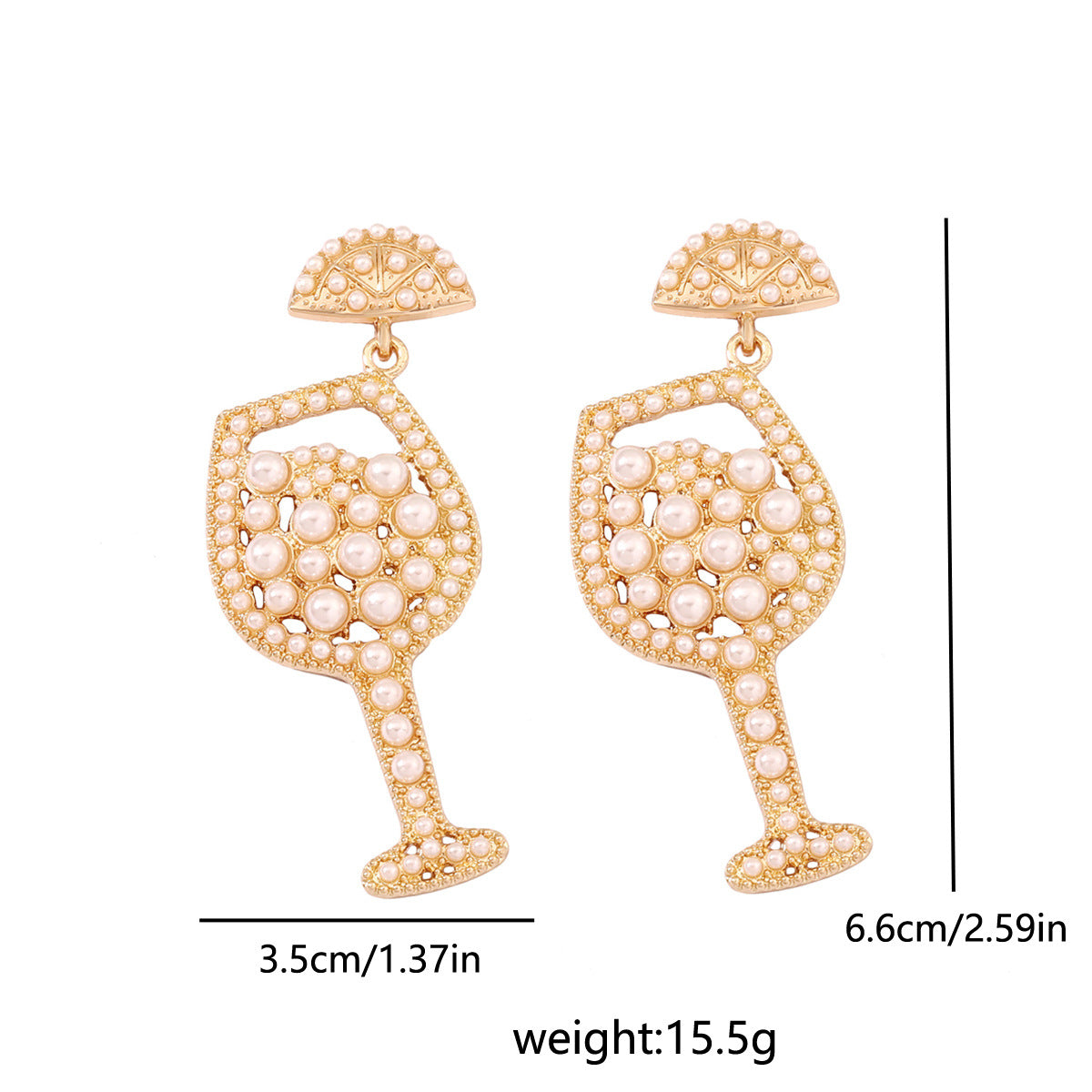 Chic Party Style Crystal-Embellished Pearl Drop Earrings - Creative Bottle Design for Trendy Women, Perfect for Gifting and Everyday Wear