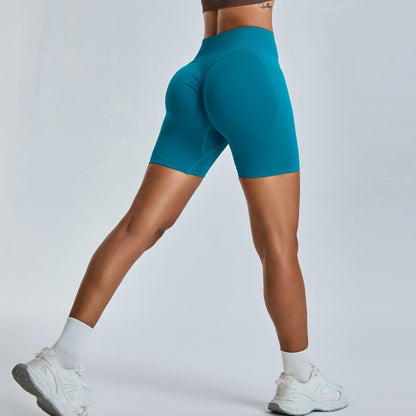 Seamless Lifted Butt Yoga Shorts for Women Quick Dry Peach Skin Fabric for Running Fitness and Gym Workouts