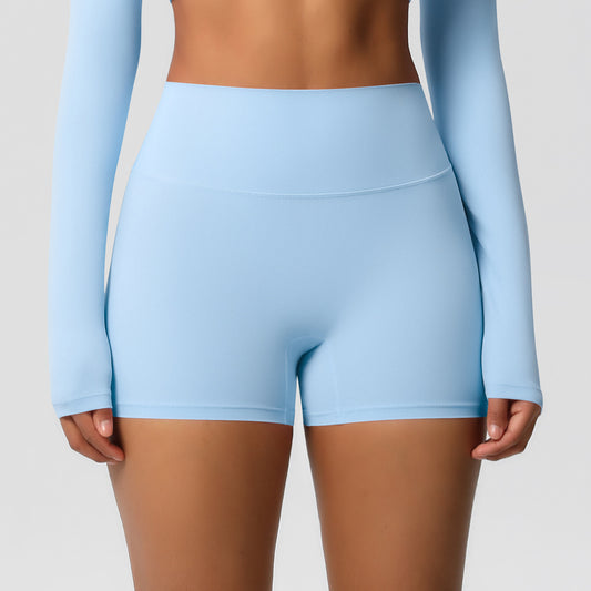 High Waisted Seamless Workout Shorts for Women Tummy Control Butt Lifting Quick Dry Fabric for Gym Yoga and Running Available in Vibrant Solid Colors