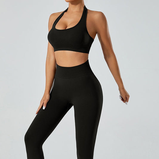 High Performance Quick Dry Sports Bra and Leggings Set for Summer Outdoor Yoga Quality Breathable Comfort Flexibility