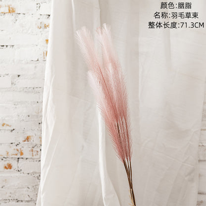 Stunning Faux Pampas Grass Decor - Elegant Ins Style Artificial Flowers for Home and Wedding Decoration | MW09926