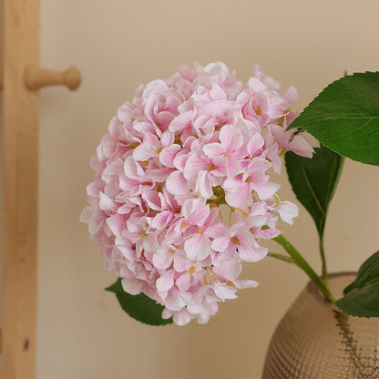 Realistic Large Hydrangea Faux Flower Bouquet - Elegant European-Style Home Decor for Weddings & Events, Stunning Silk Floral Arrangements