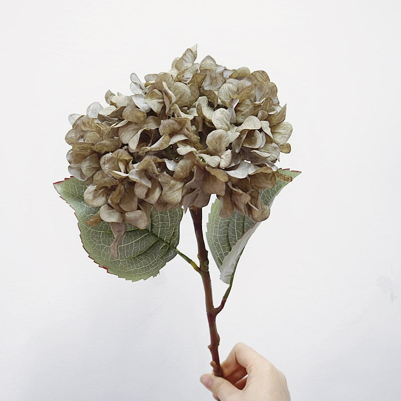 Realistic Artificial Hydrangea Stem - Elegant Baroque Style Faux Flower for Home Décor, Photography, and Wedding Decorations