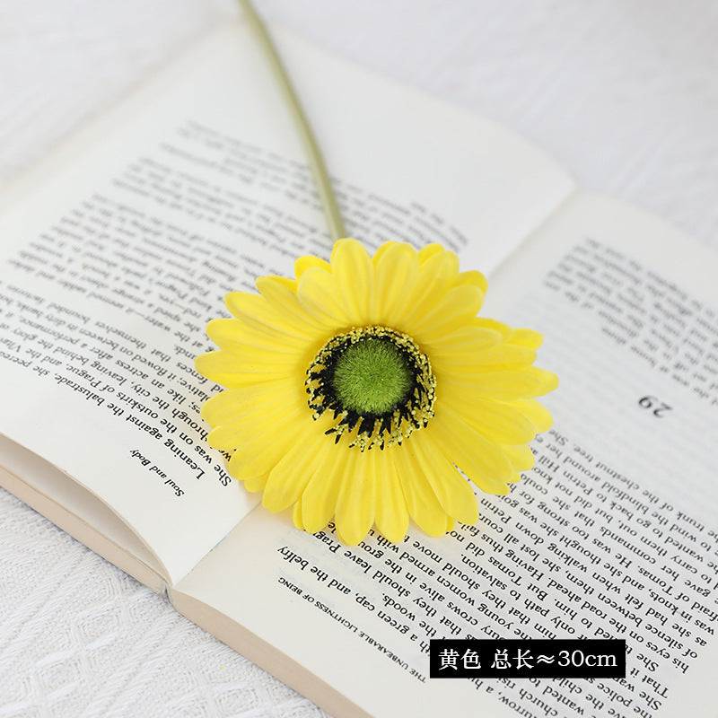 Single Stem PU Faux Sunflower - Elegant and Minimalist Home Decor with Vibrant African Daisy, Perfect for Refreshing Your Space!