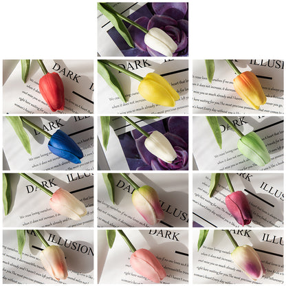 Miniature Artificial Tulip Plant – Realistic Faux Silk Flower Home Décor – Perfect for All Spaces and Seasons (Model MW01502)