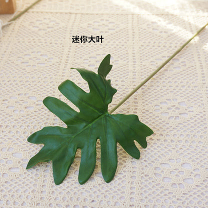 Realistic Miniature Turtle Back Spring Rain Leaves - Perfect for Home Décor, Weddings, and Photography Props | Luxe Artificial Flower Bouquet with Foliage