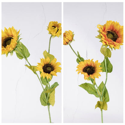 Stunning Sunflower Faux Floral Arrangement - Elegant Wedding Decoration with Realistic Roses - Perfect for Home Decor and Special Occasions | INS Inspired Design MW68111