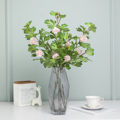 Stunning Single Stem Artificial Mini Hydrangea - Perfect for Home Decor, Landscape Design, Wedding Photography and Elegant Floral Arrangements