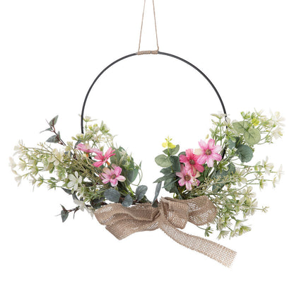 Stylish Artificial Half-Circle Floral Bouquet for Home Decor | Charming Wedding Handheld Flower Arrangement | Beautiful Wall Hanging Decoration CF01223