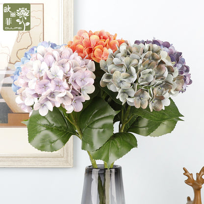 Lifelike 3D Hydrangea Faux Flower Stem in Blue – Perfect for Home Décor, Weddings, and Photography Props