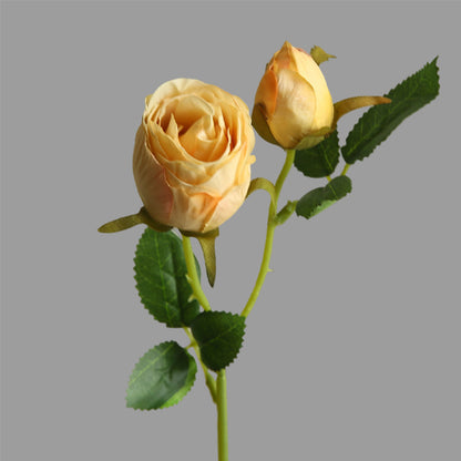 Realistic Double-Sided Edged Rose – Luxurious Silk Flower for Living Room Decor, Wedding Props, Tea Flower Arrangements, and Photography Backdrops