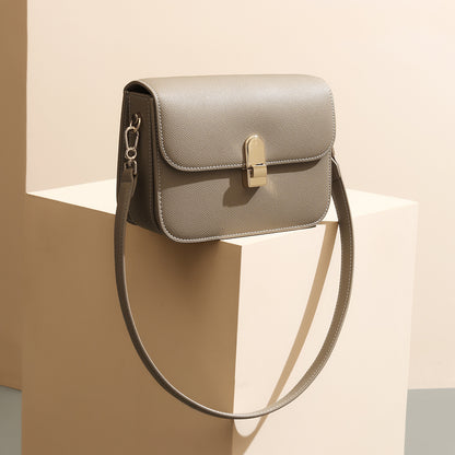 Quality Women's Leather Shoulder Bag Chic Versatile and Unique Crossbody Tofu Bag for Commuting and Daily Use