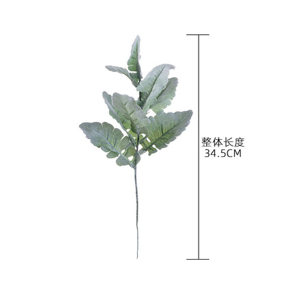 Lifelike Silver Leaf Green Plant Artificial Flower - Perfect Faux Flower for Weddings & Event Decor – Trendy INS Style – Model DY1-3646