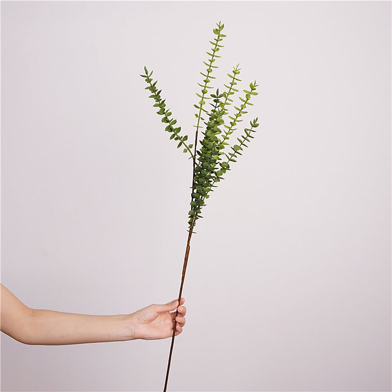 Realistic Eucalyptus Plant with Small Round Leaves - Perfect for Floral Arrangements, Home Décor, Wedding Decorations, and Photography Props