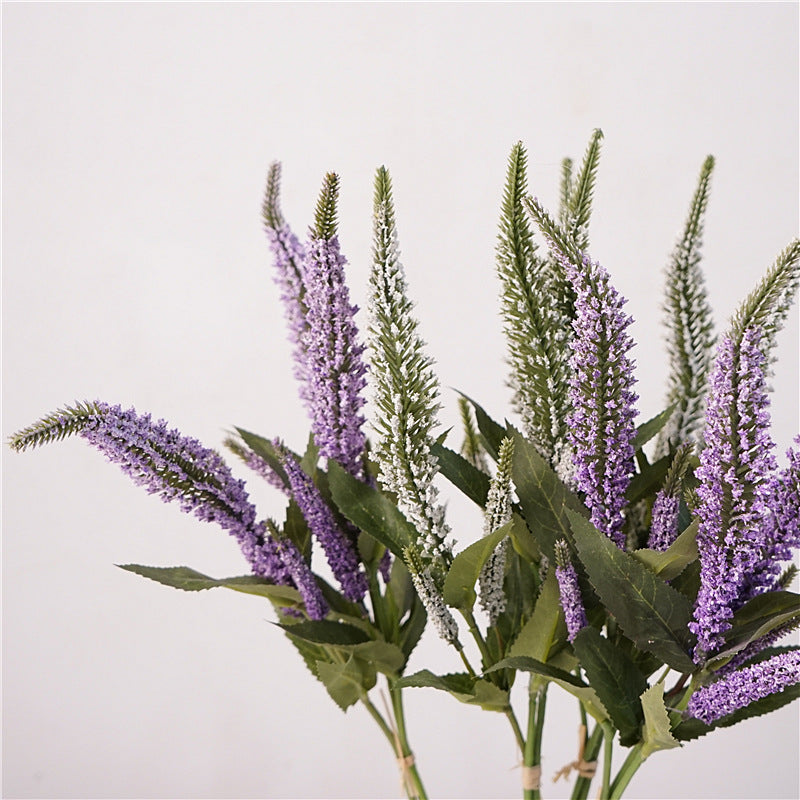 High-Quality Artificial Sage Flower Bouquet – Luxurious European-Style Floral Arrangement for Home Decor, Perfect for Photography Props