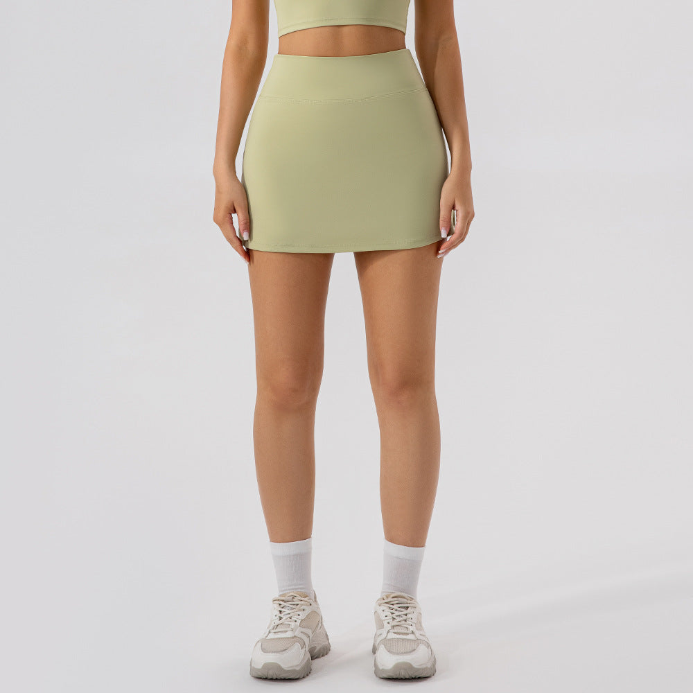 Summer Slim Fit Yoga Skirt Breathable Mini Skirt for Comfortable Fitness and Tennis Anti Exposure Sport Skirt for Active Women