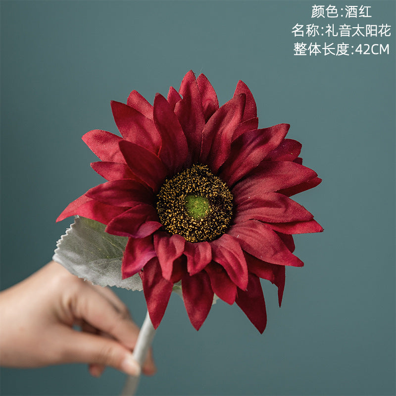 Realistic Sunflower Decorative Artificial Flower – Perfect for Weddings, Home Decor, and Year-Round Floral Arrangements | Beautiful Faux Green Plant - Model MW33712