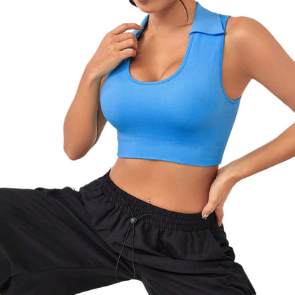 Women's Sports Comfort Tank Top Running and Workout Bra for Yoga Gym and Daily Wear with Beautiful Back Design