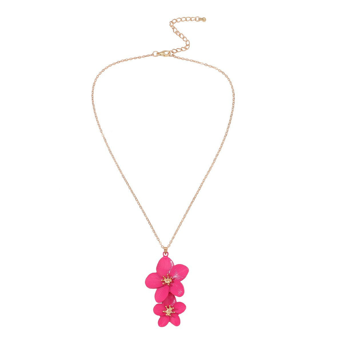 Chic Fresh Fuchsia Flower Bracelet - Unique, Sweet, and Luxurious Summer Accessory for Trendy Young Women