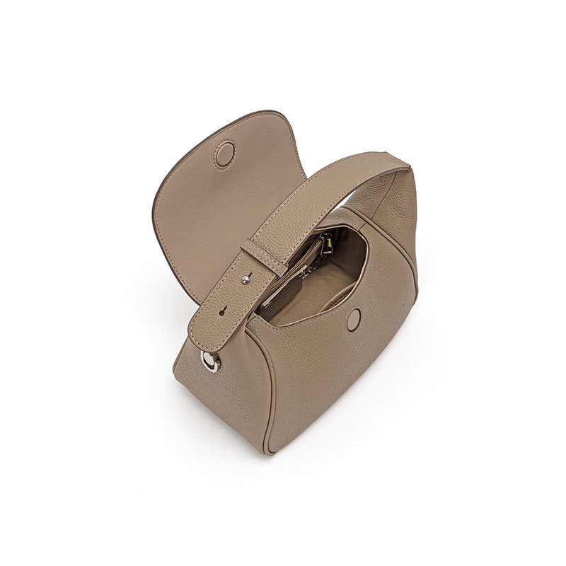 Luxury Genuine Leather Tote Bag Soft Top Grain Cowhide Pillow Bag for Women Versatile Shoulder and Crossbody Style