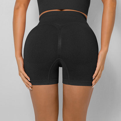 Summer Seamless Knitted Yoga Pants for Women High Waisted Peach Butt Lifting Workout Shorts for Comfort and Performance