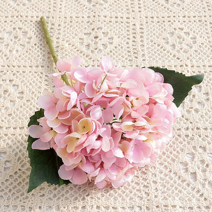 Miniature Autumn-Inspired Hydrangea Blooms - Realistic Faux Floral Arrangement for Home Decor and Wedding Decorations