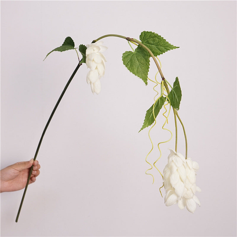 High-Quality Soft Foam Climbing Ivy Hops Simulation Flower Vine Plant - Perfect for Home Decor, Photography Props, and Rustic Aesthetic Enhancements