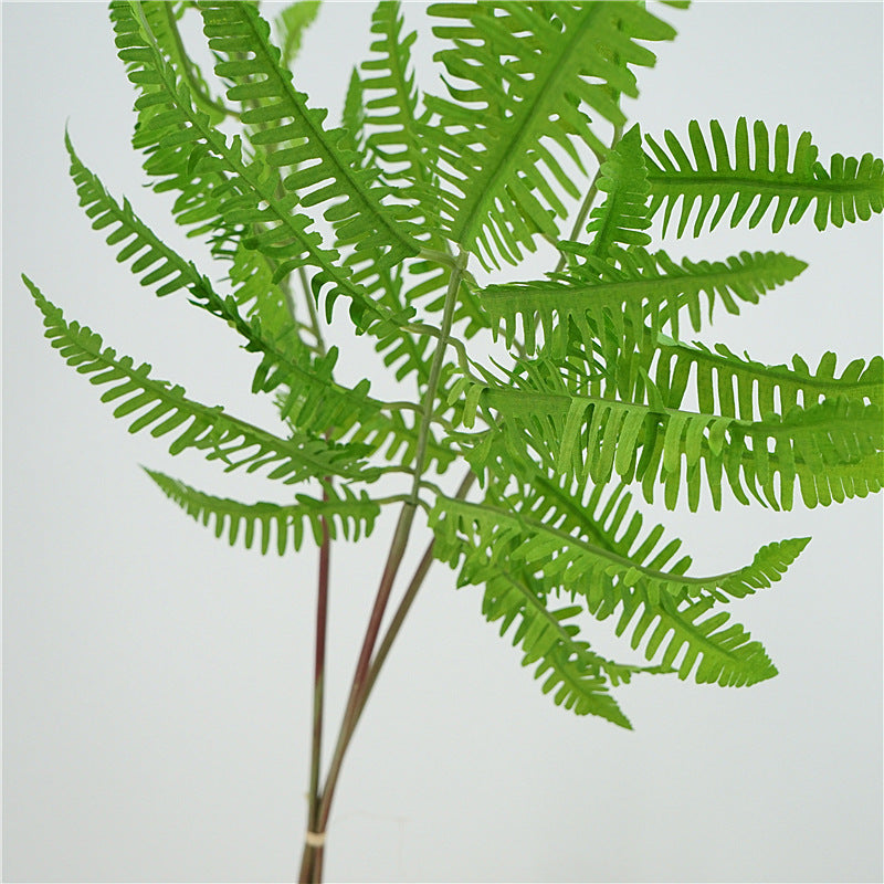 Fresh and Natural Look: Realistic Artificial Green Fern Leaves Bundle for Stunning Floral Arrangements and Home Decoration