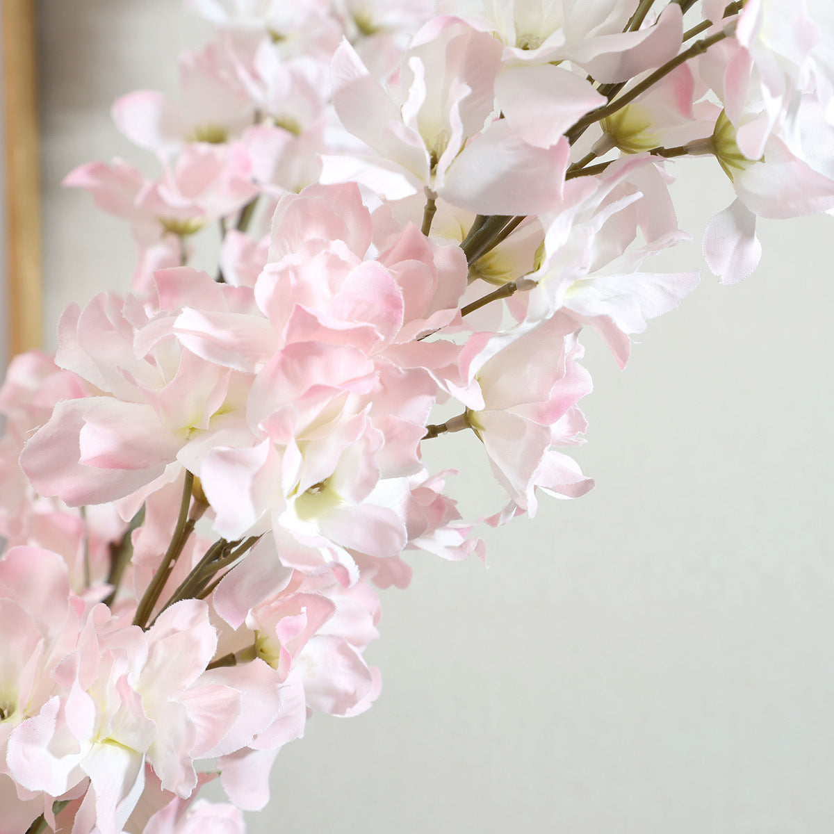 Lifelike Delicate Large Branch Delphinium Artificial Flowers - Stunning Sakura Decoration for Weddings, Home Décor, and Living Room Accents