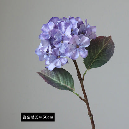 Stunning Artificial Hydrangea Single Stem for Elegant Home Decor – Perfect for Living Rooms, Event Arches, and Wedding Decorations – Lifelike Faux Floral Arrangement