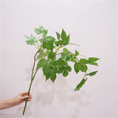 Quality Artificial Greenery - Lush Two-Branch Hanging Wall Ivy Vine with Realistic Grape Leaves - Perfect for Home Decor, Garden Accents, and DIY Projects