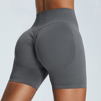 Seamless High Waisted Women's Yoga Shorts Quick Dry Peach Fitness Pants for Comfort and Flexibility