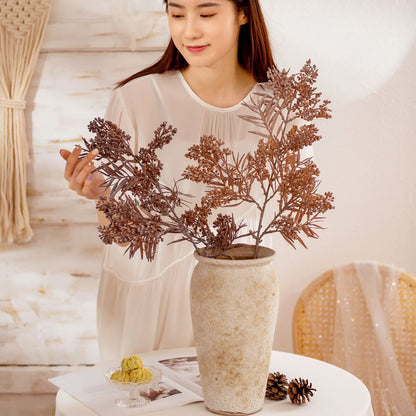 Elegant Wedding Pine Cone Artificial Flowers in INS Style - MW82106 Home Decor with Realistic Appearance & Long-lasting Beauty