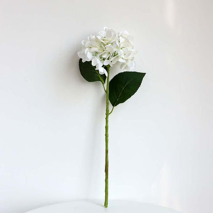 Single Stalk 3D Hydrangea Silk Flower - Realistic Touch, Moisture-Resistant Faux Floral for Elegant Hotel Wedding Decorations, Perfect Photo Props