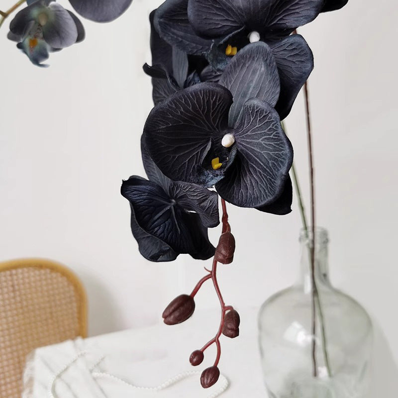 Elegant Black Orchid Artificial Flowers -  Hanging Floral Decor for Exquisite Weddings and Events