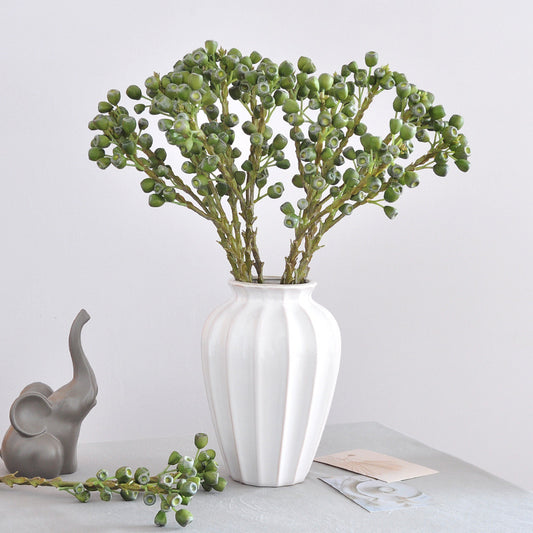 Realistic Eucalyptus Fruit Decorative Plant - Lifelike Eucalyptus Berries and Branches for Home Décor, Perfect for Smoky Fruit and Berry Arrangements, Stunning Faux Floral Accent