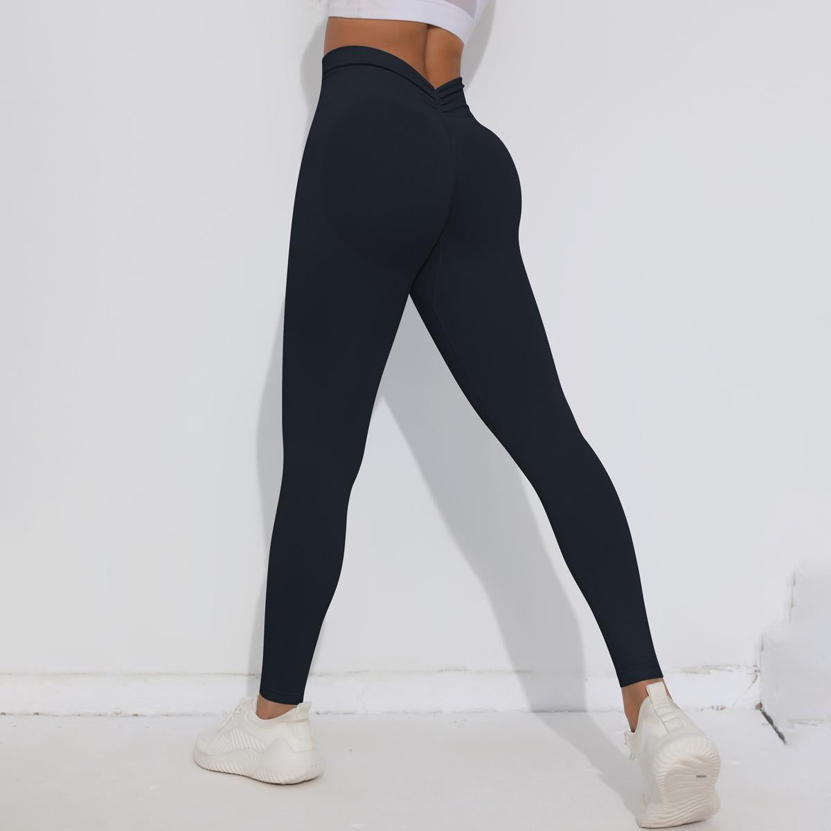 High Waisted Seamless Knitted Peach Lifting Leggings for Women for Outdoor Running Gym Workouts and Yoga Classes