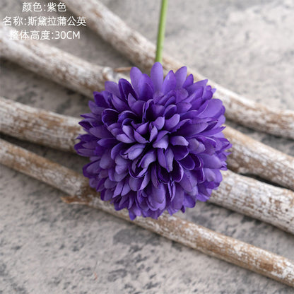 Stella Dandelion Ping Pong Flower Faux Floral Arrangement – Perfect Home Décor for Weddings and Celebrations, INSYC1131