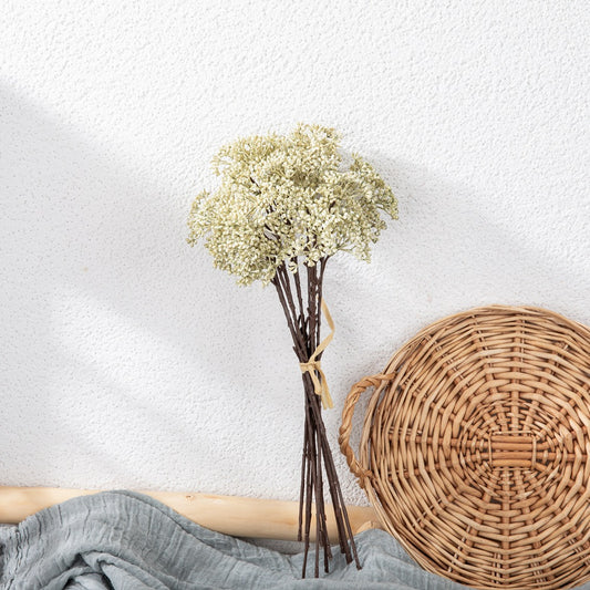 Stylish Rice Grain Bean Bouquet in INS Style - Faux Flower Home Decor for Weddings and Celebrations (Model DY1-6234) - Perfect for Year-Round Beauty