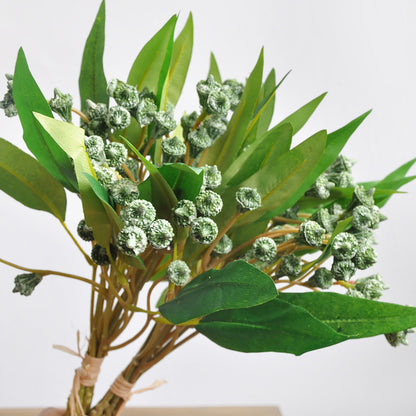 Elegant Eucalyptus Leaf and Fruit Faux Floral Arrangement for Home Décor - Perfect Nordic Style for Living Room Photography Props