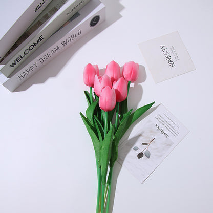 Charming Mini Tulip Faux Flowers – Realistic Touch for Wedding Decor & Nordic Style Home Accents | Perfect for Any Occasion