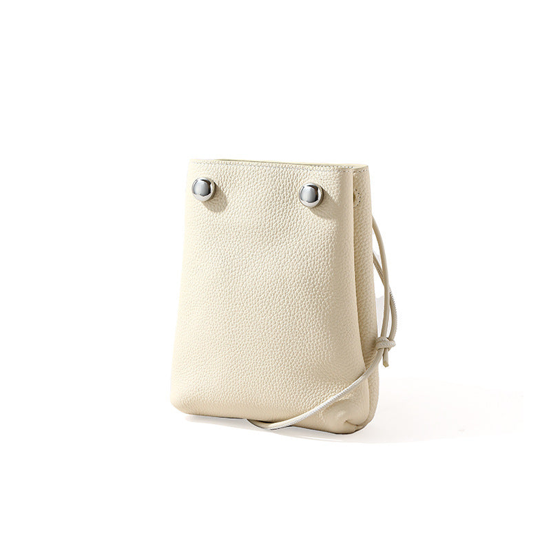 and Minimalist Genuine Leather Women's Crossbody Bag for Travel Quick Outings and Everyday Use