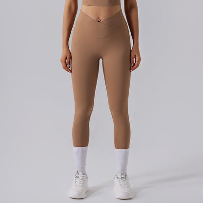 High Waisted Elastic Workout Leggings for Running and Yoga Butt Lifting Quick Dry and Sculpting Fitness Pants