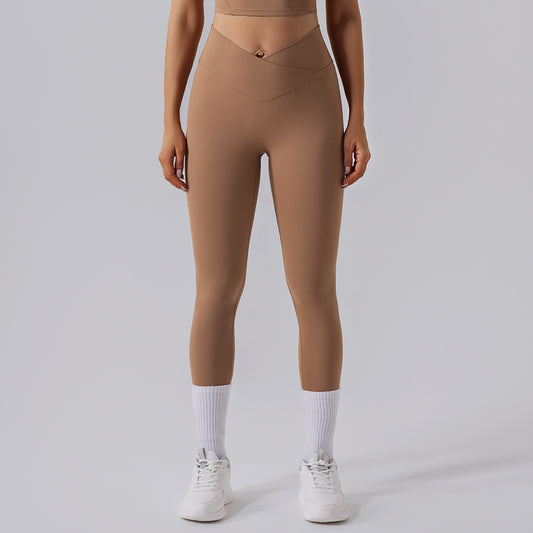 High Waisted Elastic Workout Leggings for Running and Yoga Butt Lifting Quick Dry and Sculpting Fitness Pants