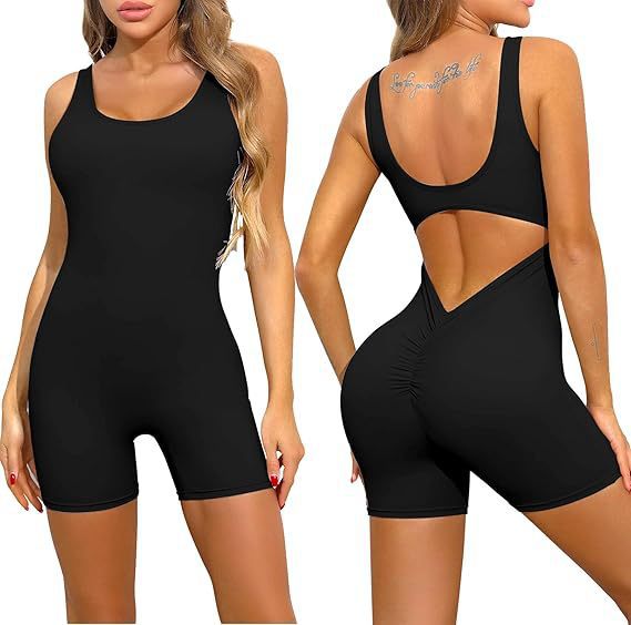 Women's All in One Knitted Running Jumpsuit Outdoor Sports Fabric for Yoga Flattering Fit Seamless Design Ideal for Fitness and Cycling