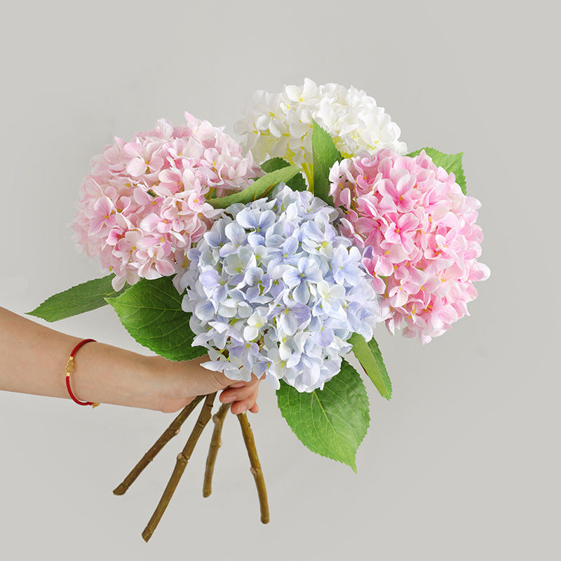 Stunning Princess Hydrangea Artificial Flowers for Elegant Living Room and Dining Table Décor – 3D Printed Floral Arrangements Perfect for Wedding Aisle Decorations and Special Events